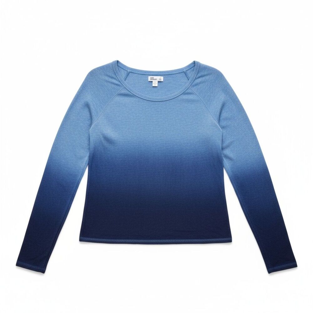 Girls Long Sleeve Ombre Blue Top Size XL NWT
